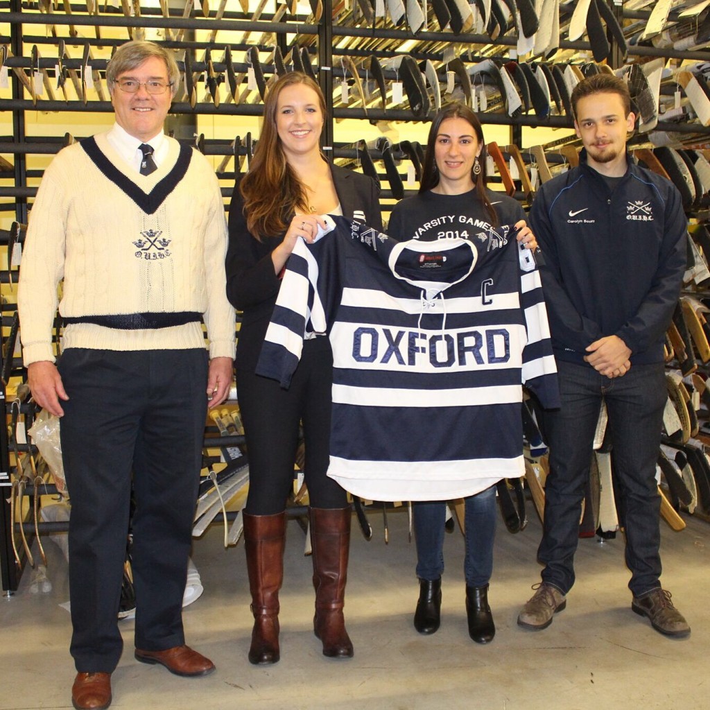 Oxford ice hockey alumni at the Hockey Hall of Fame in Toronto